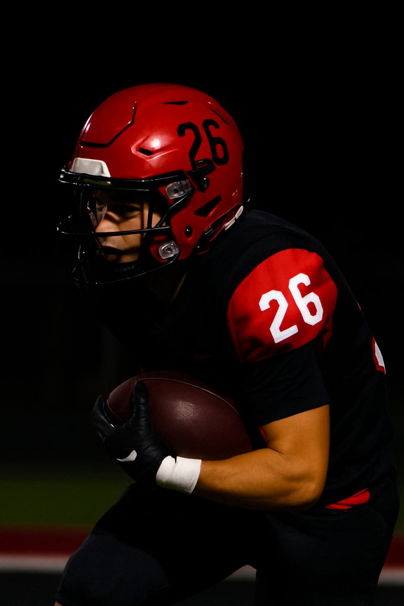 Austin Teasley, Senior returning the football against East 